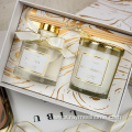 Platinum gift box: 100ml round bottle reed diffuser+100g scented candle luxury gift set